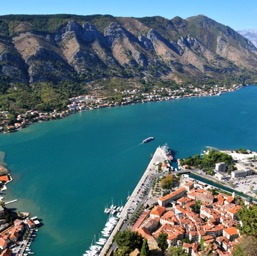 Crazy colors of Bay of Kotor/
		    