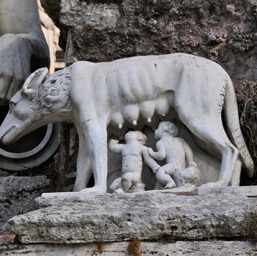 The wolf who raised Romulus & Remus/
		    