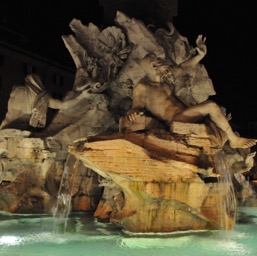 Fontana dei Quattro Fiumi, Piazza Navona/
		    