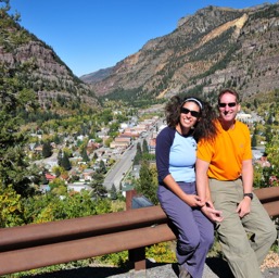 Our first view of Ouray/
		    