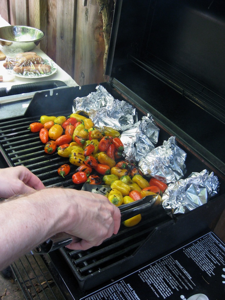 Pepers on the BBQ/