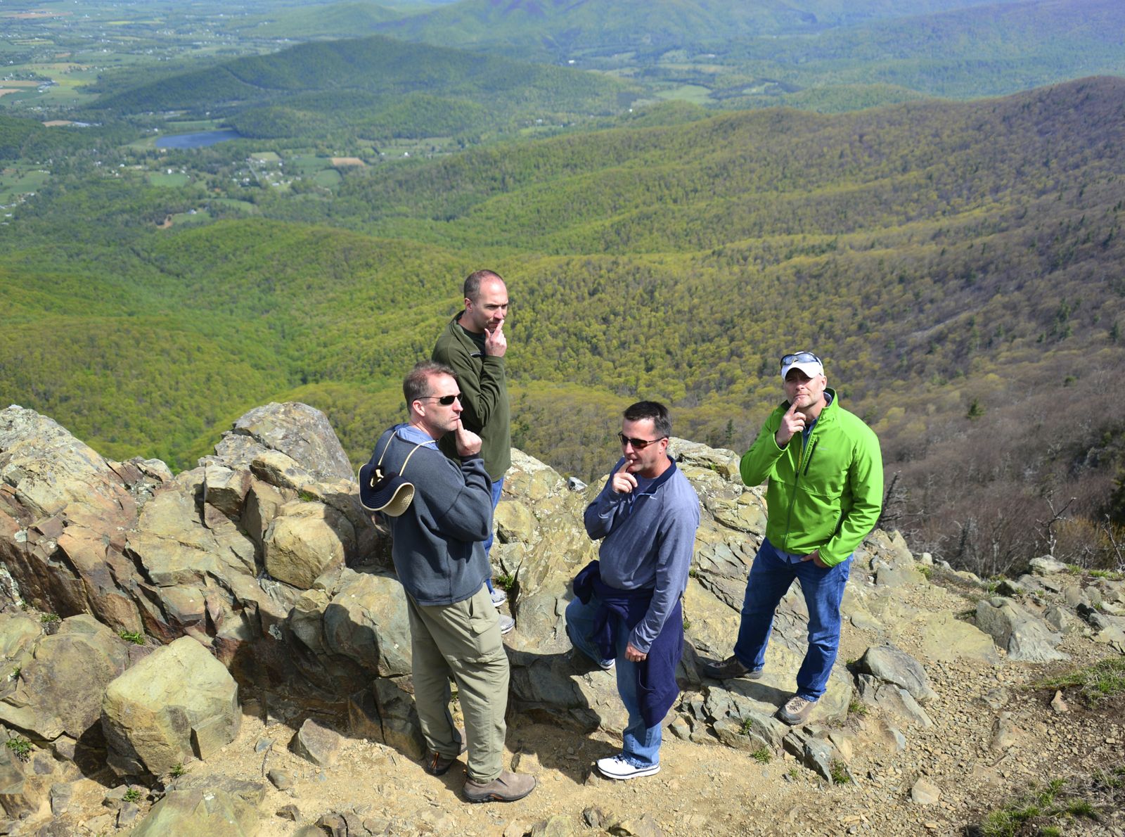 Boys pondering where Jim is/