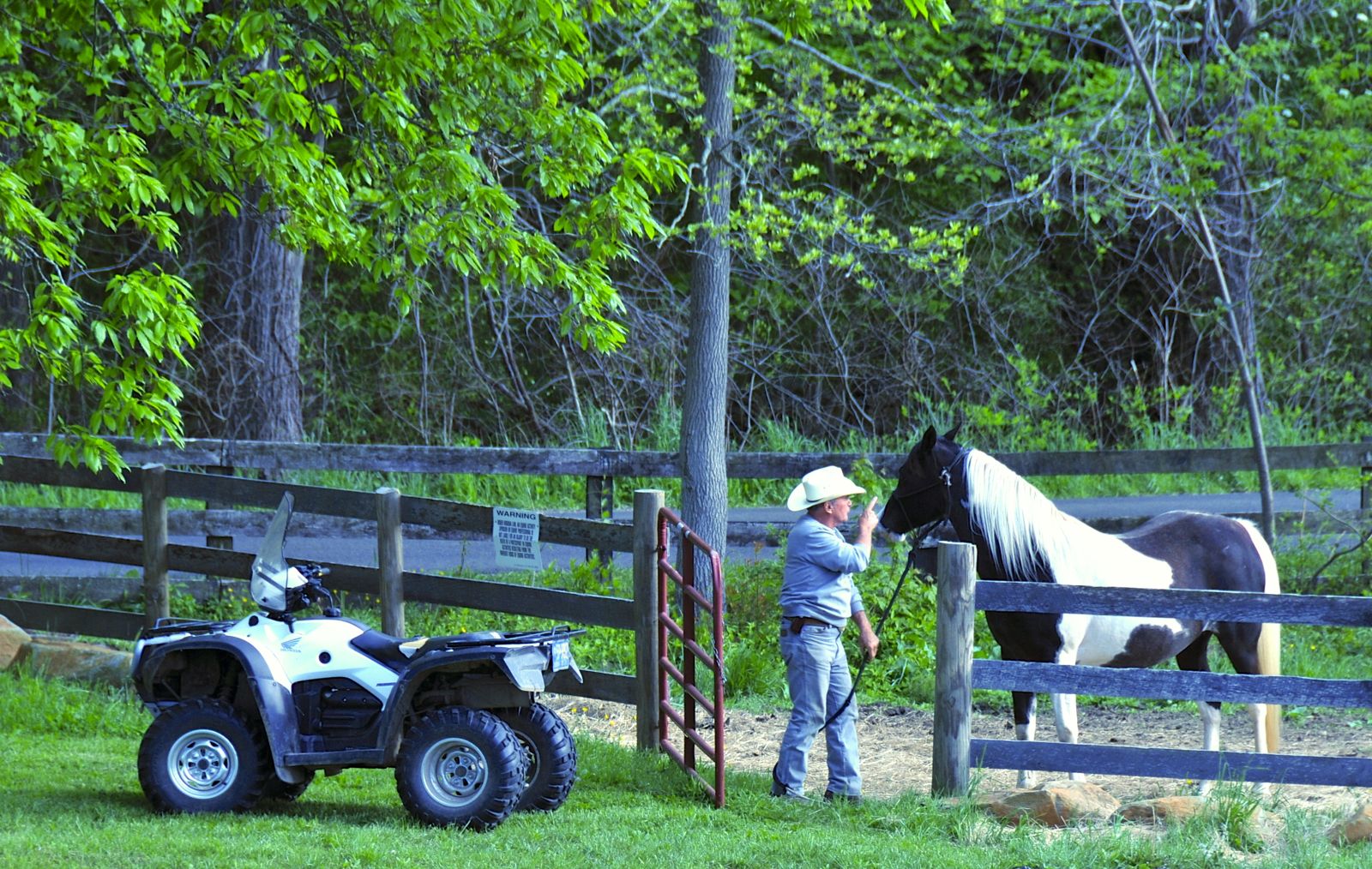 ...getting lectured by the owner!/