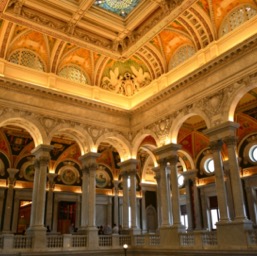 The beautiful Library of Congress/
		    