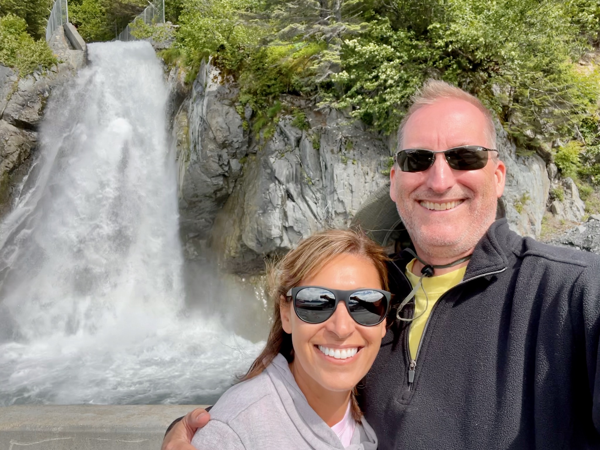 Crazy ass waterfall in Seward/