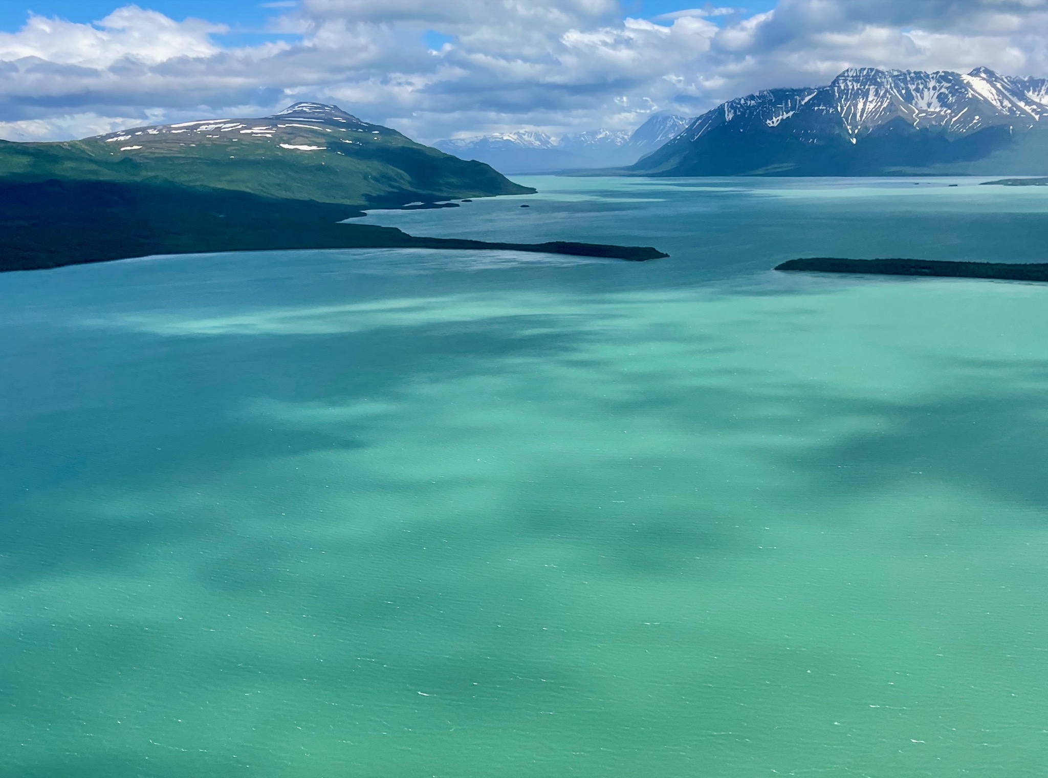 Heading back to Anchorage... flying over Lake Clark NP/
