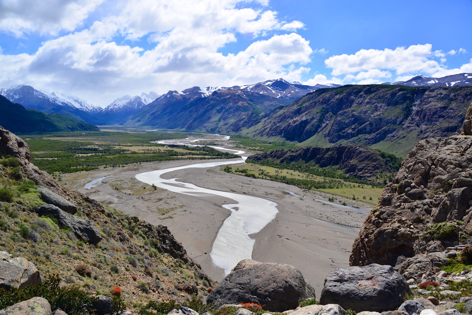 View of the valley from the trail/