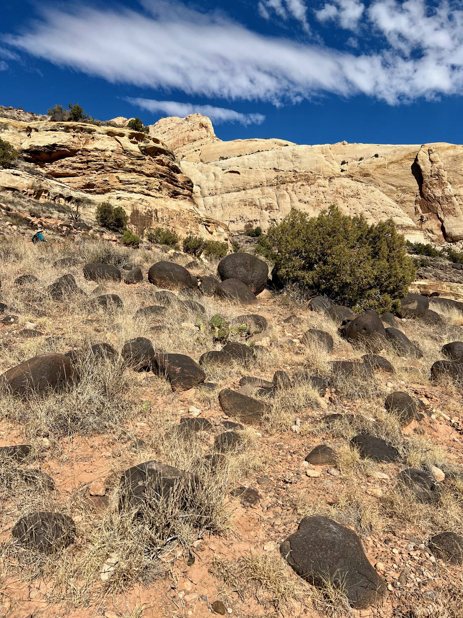 Volcanic rocks on Hickman Bridge Trail/1503 UT-24, Torrey, UT 84775, USA