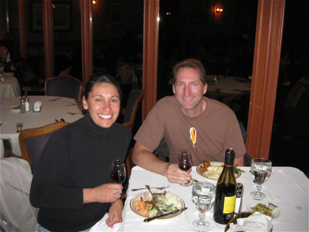 Thanxgiving dinner at a Best Western on the side of the road… We were over-dressed in our jeans!/