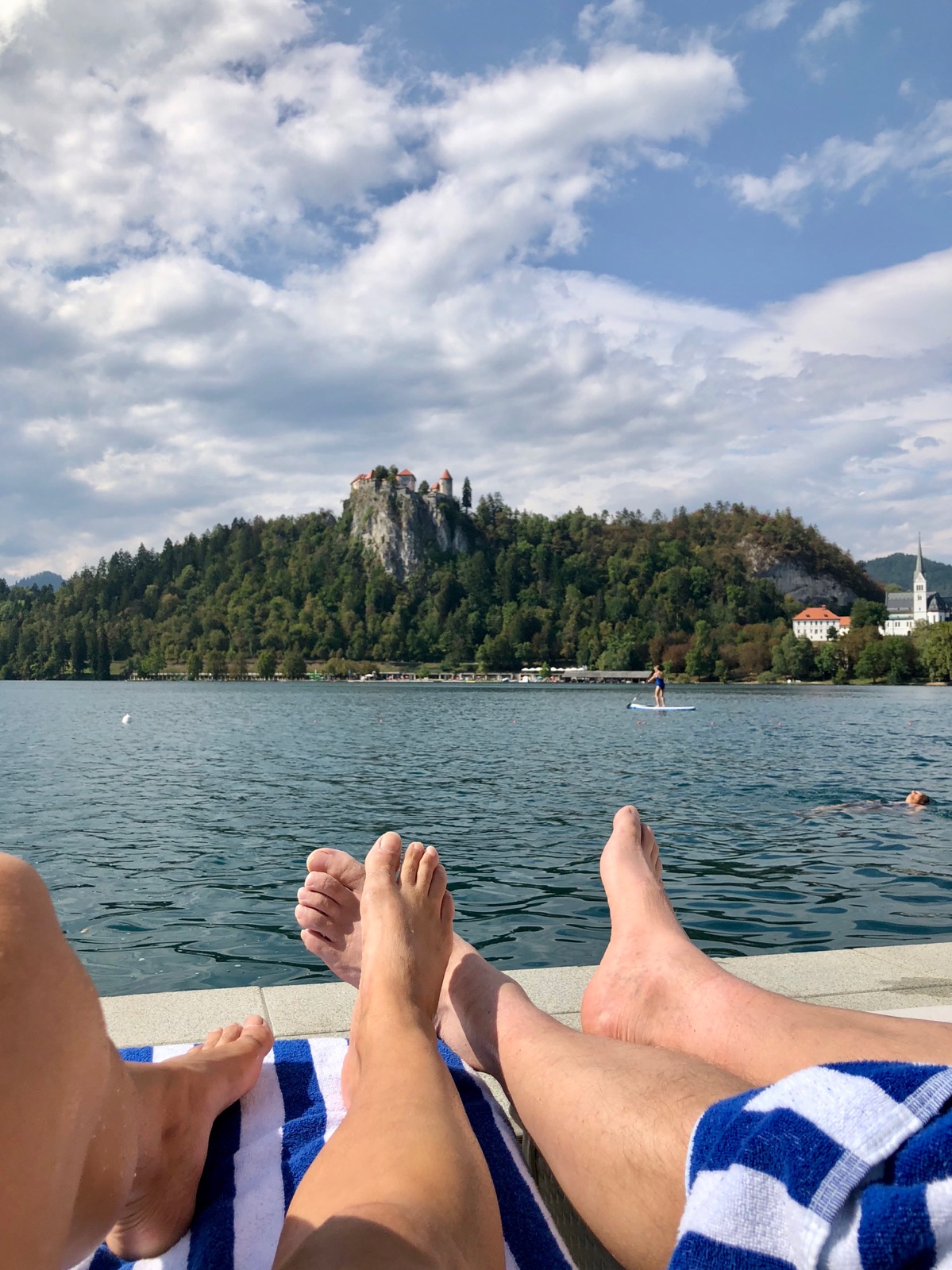 Lounging by Lake Bled/