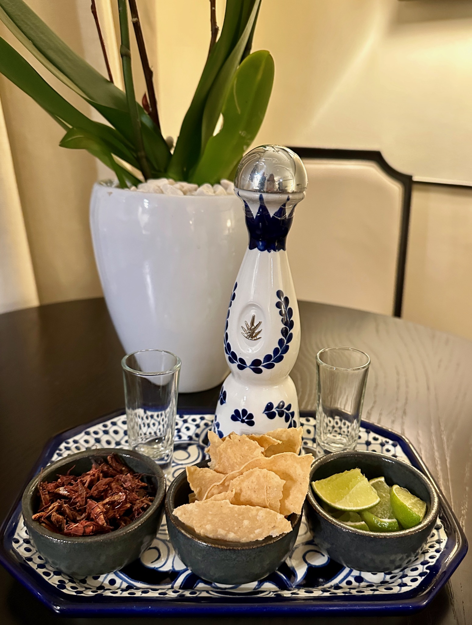 Welcome snacks from the Four Seasons/