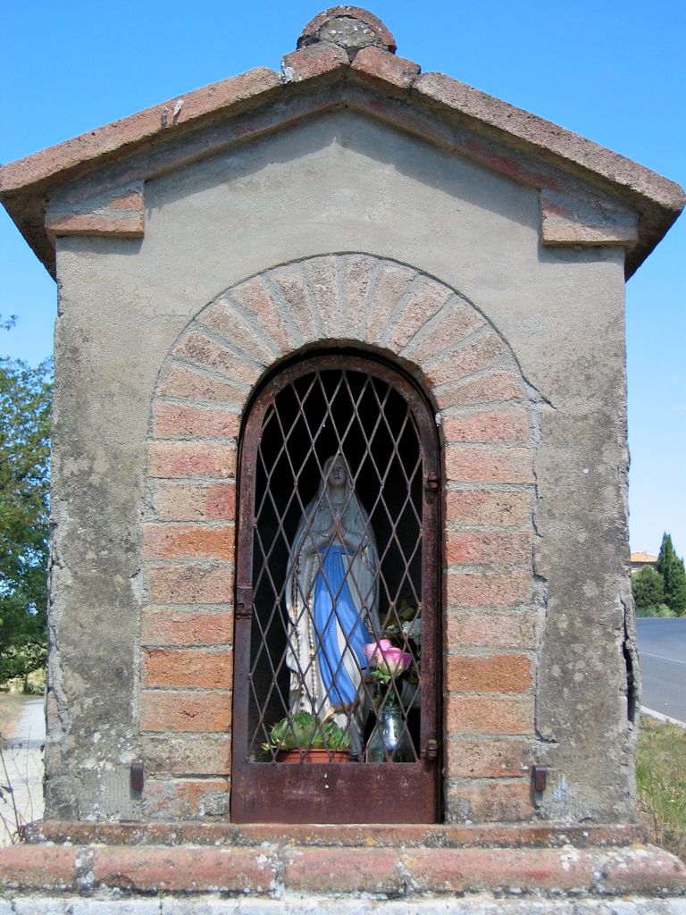 Madonna con bambino con steel bars/