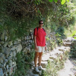 Hiking towards Corniglia/
		    