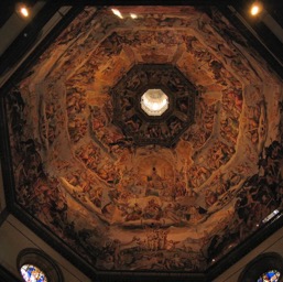 The Duomo's ceiling/
		    