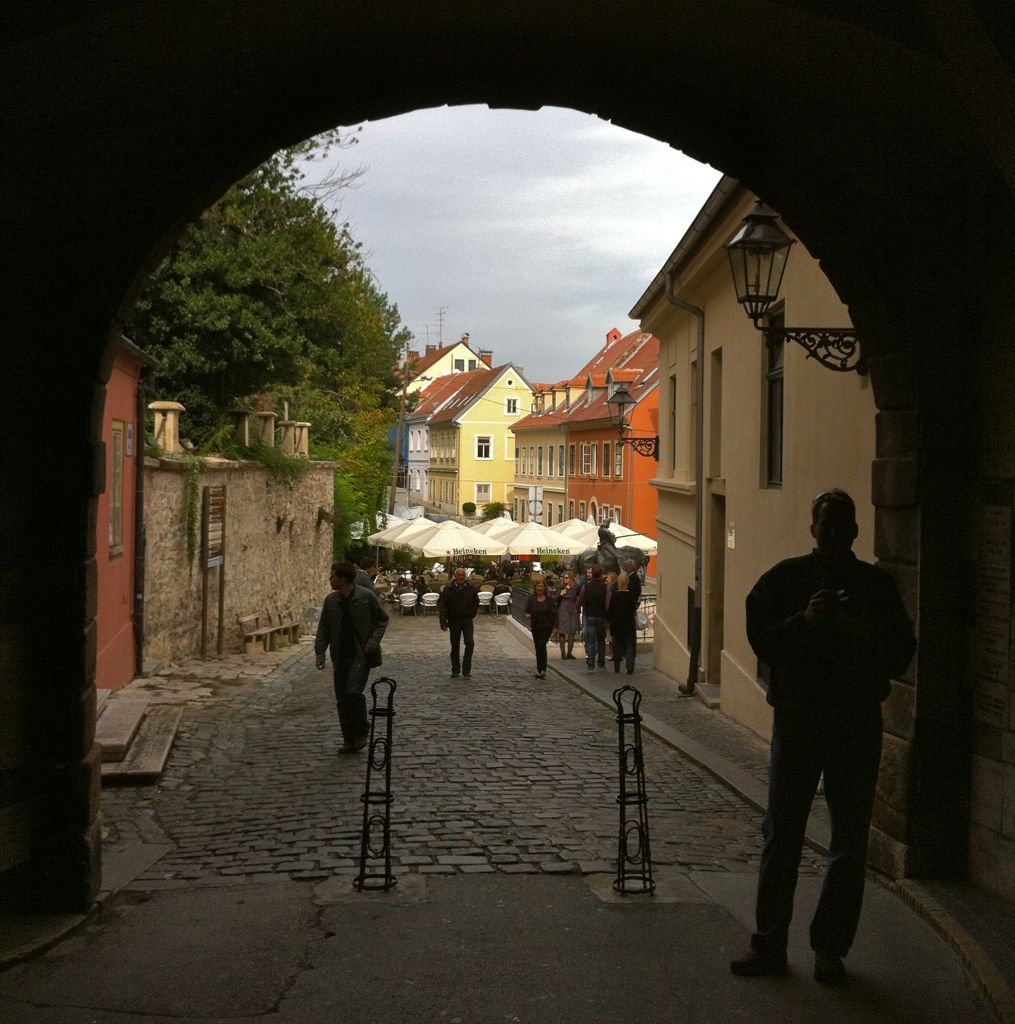 In the prayer corner with the old door/