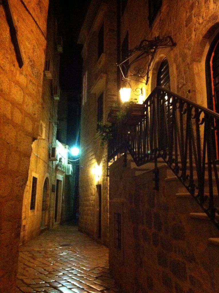 Kotor at night looks like a movie set/