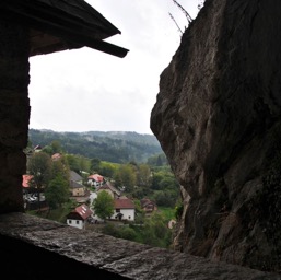 The village of Predjama