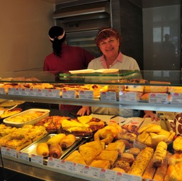 Pastries in Zagreb: this woman had a bakery in Sunnyvale before moving back to Croatia! I kid you not!/
		    