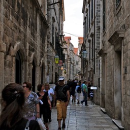 Just a typical street in Dubrovnik/
		    