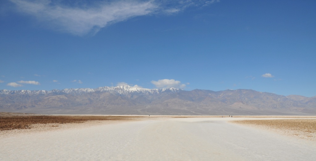 Salt flats at Badwater/