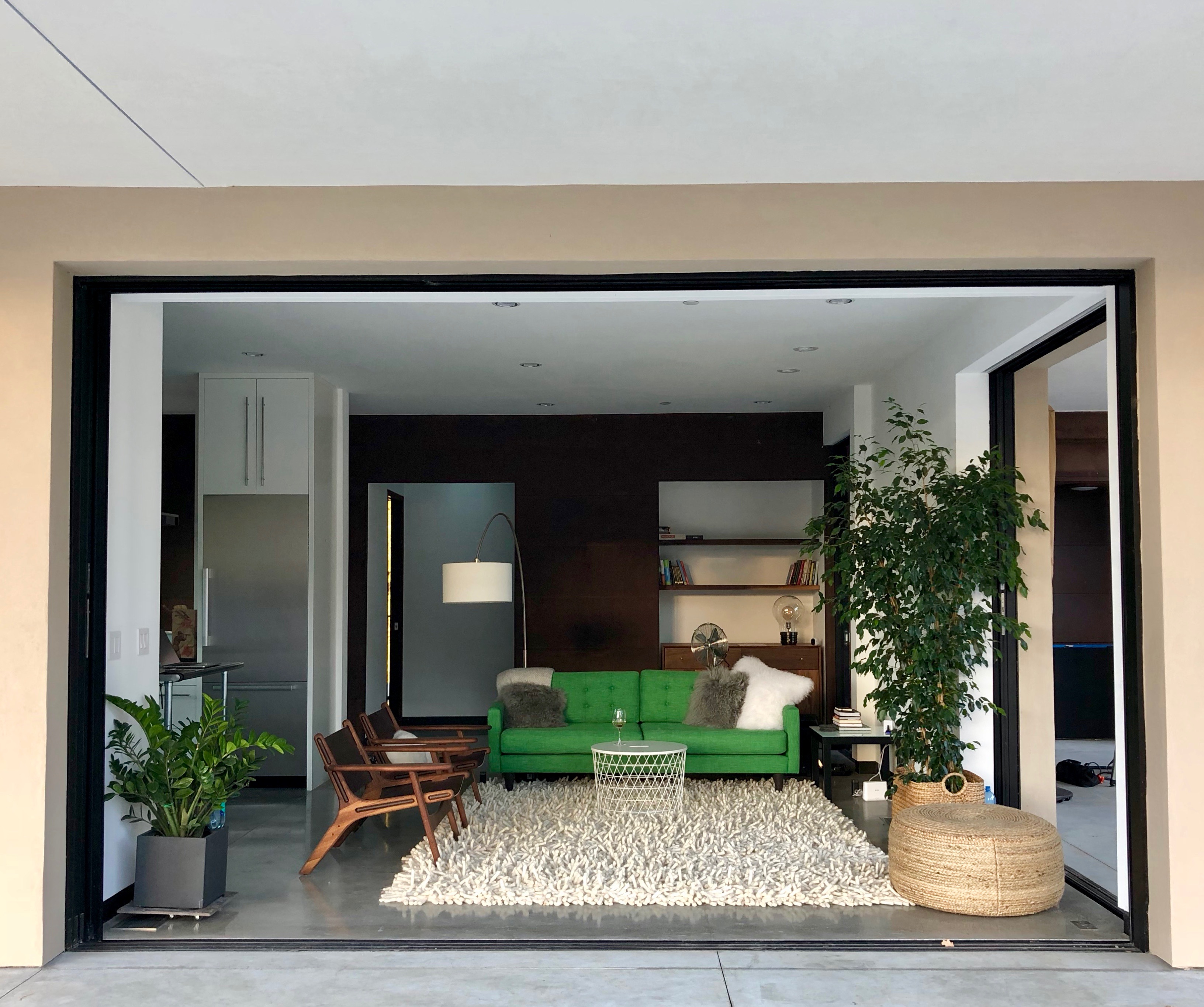 Living room from the patio/