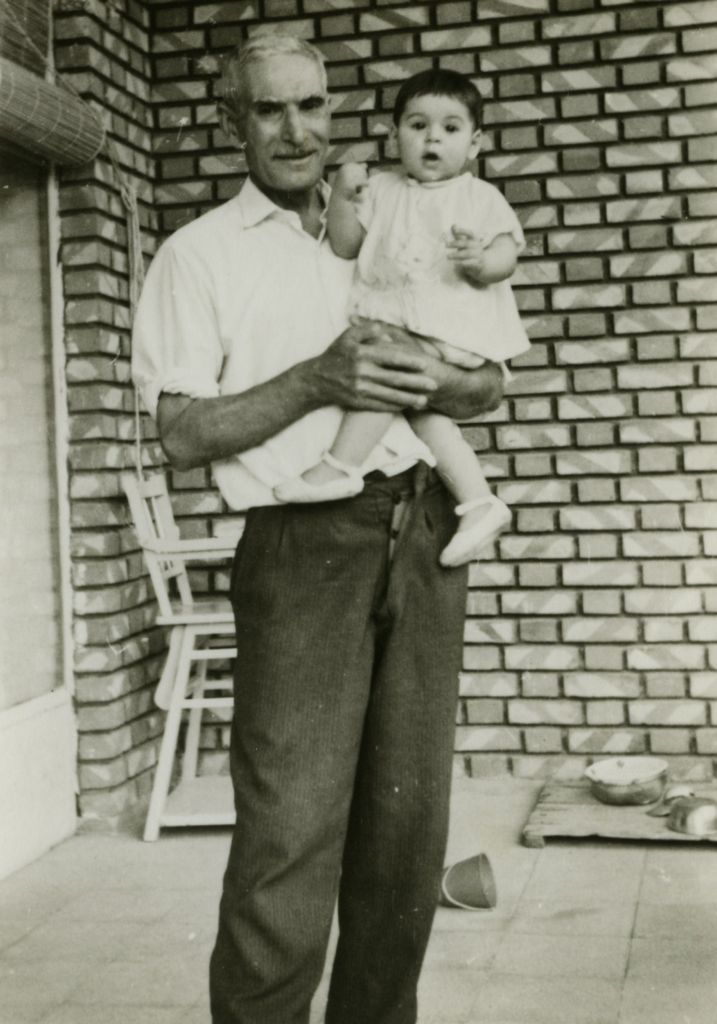 Grand Pa holding Assana/