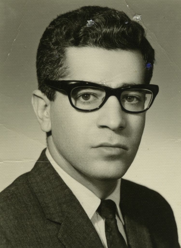 Dad with dorky glasses/