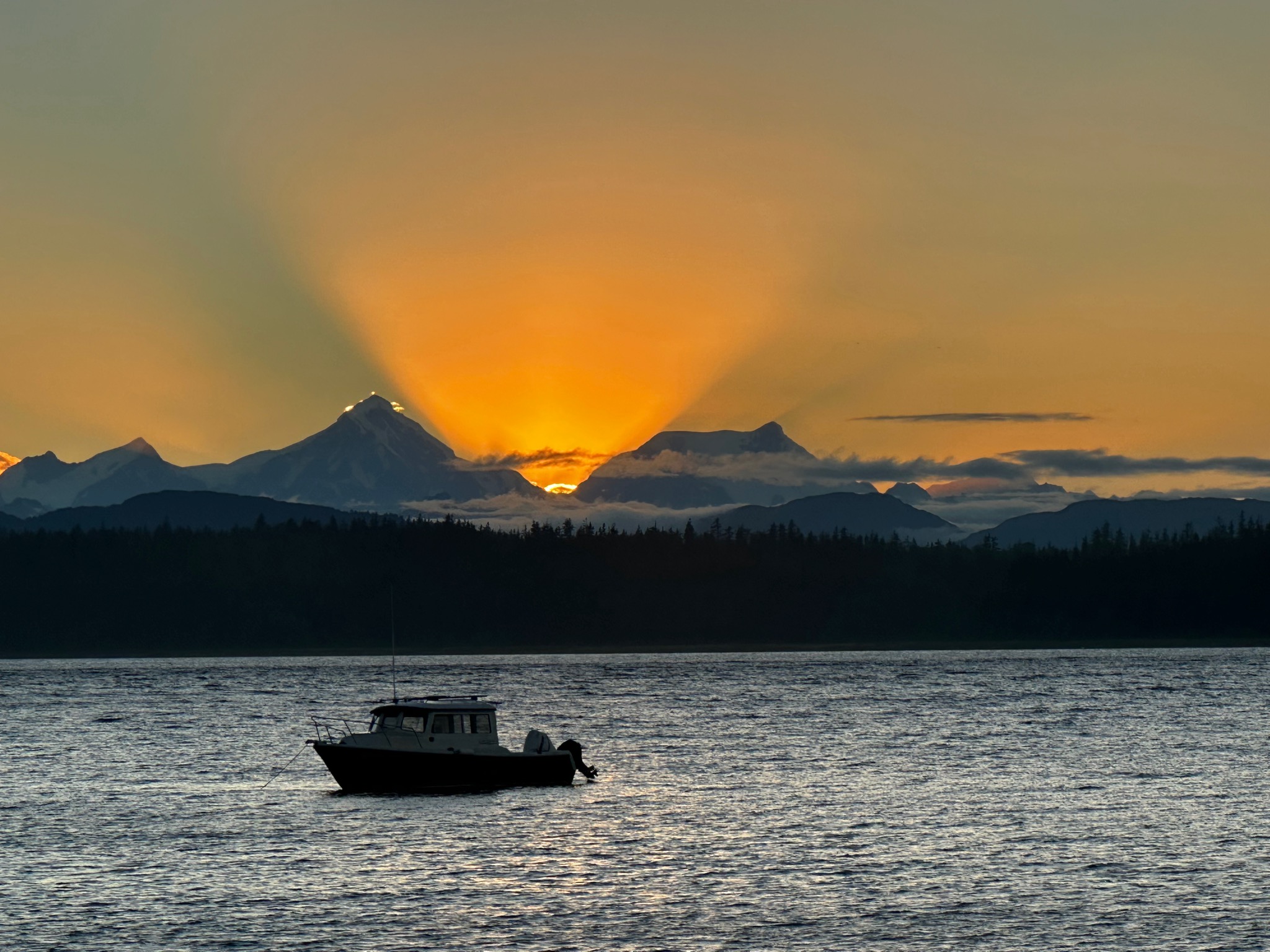 Jesus sunset @ Bartlett Cove/