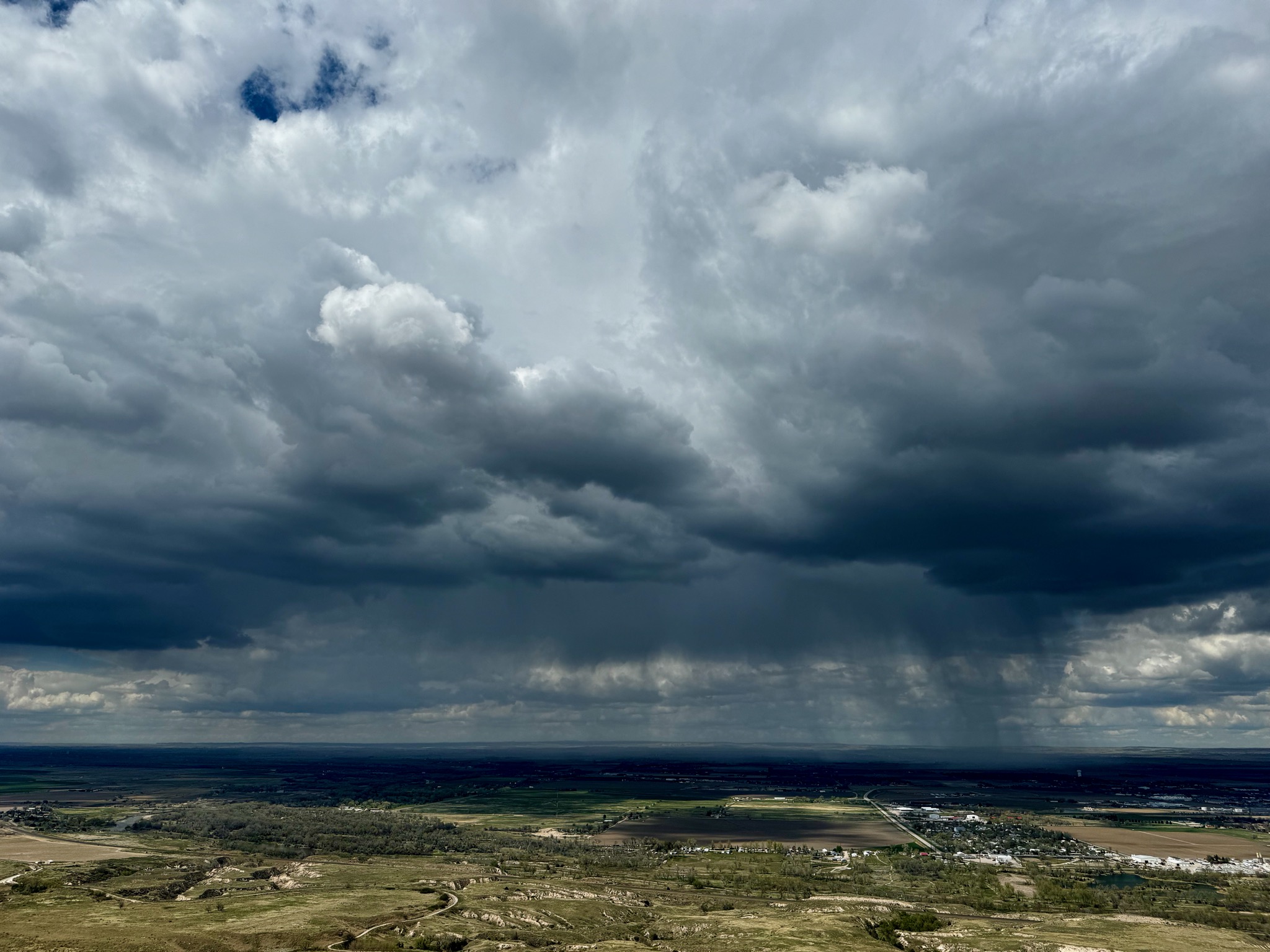 Oh look! Rain coming our way!/