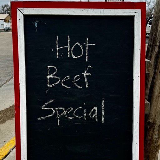 Hot beef in Buffalo, SD/
		    107 US-85, Buffalo, SD 57720, USA