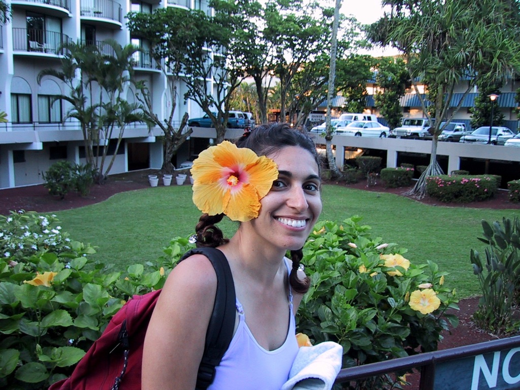 At the crappy hotel in Hilo/