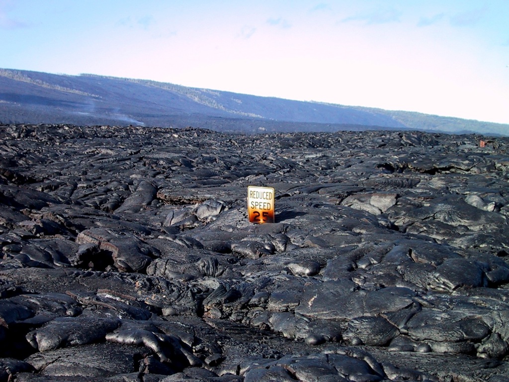 Poor little speed limit sign!/