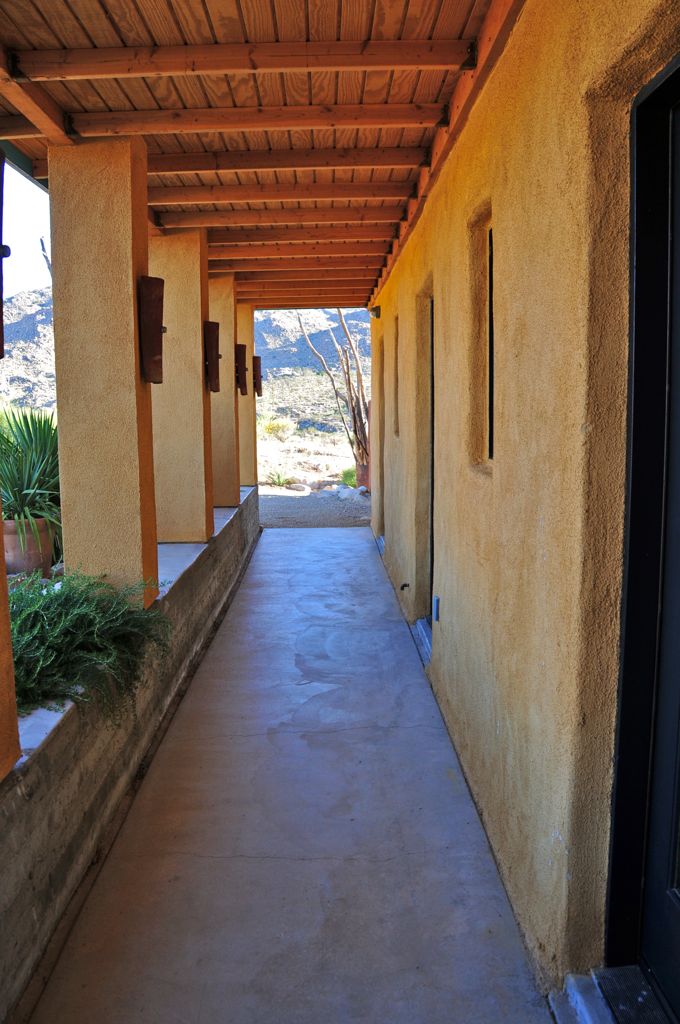 And the walkway to our room/