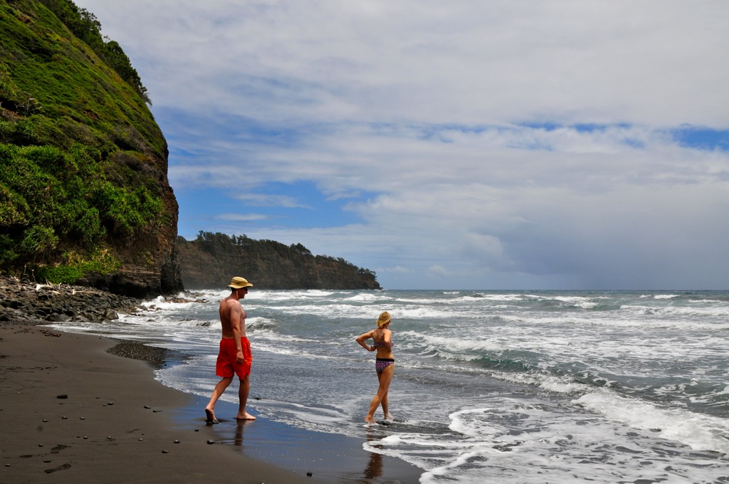 Dan chasing a hottie/