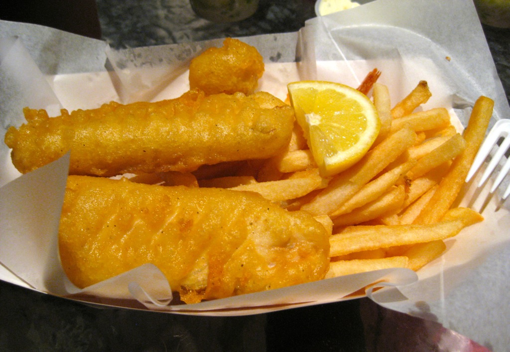 Best fish-n-chips ever at Island Fish & Chips/
