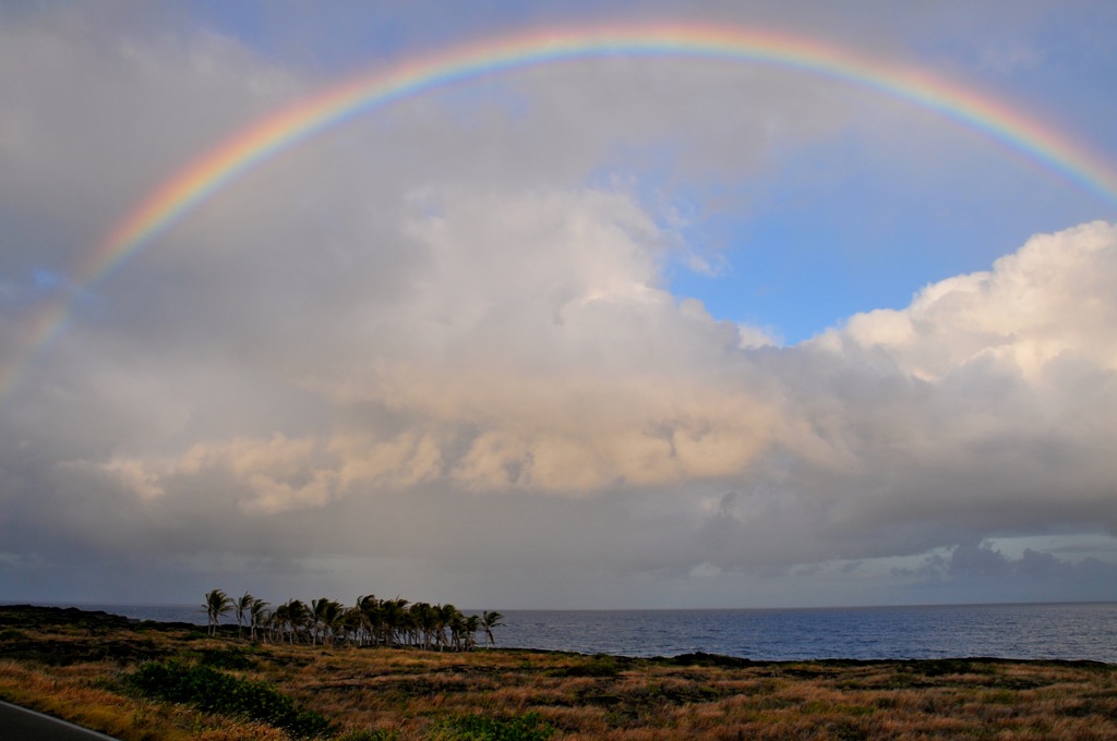Rainbow at sunset! /