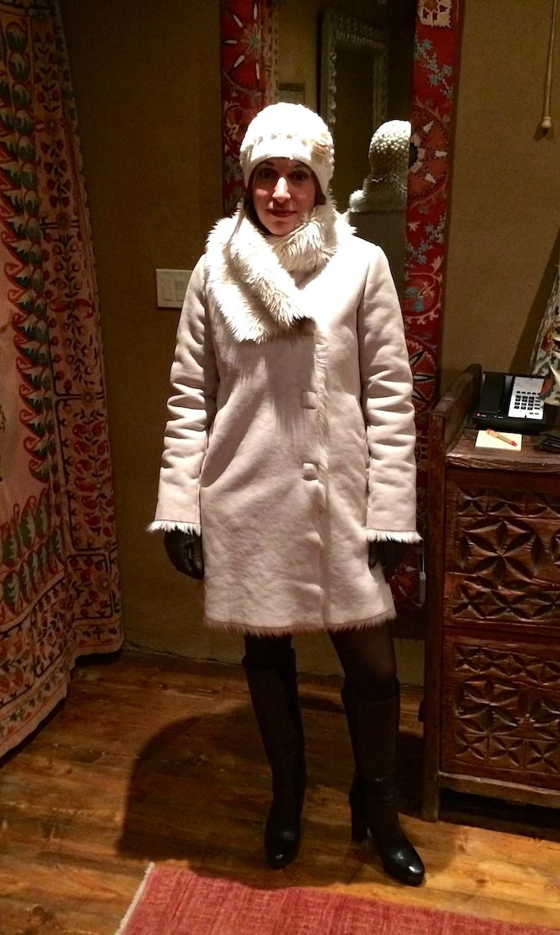 All bundled up to go out/