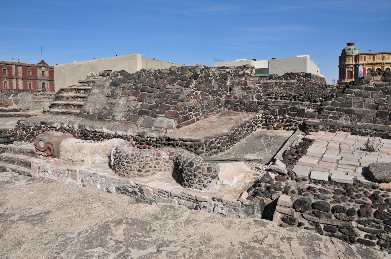 Templo Mayor... hard to imagine this is smack in the middle of town/