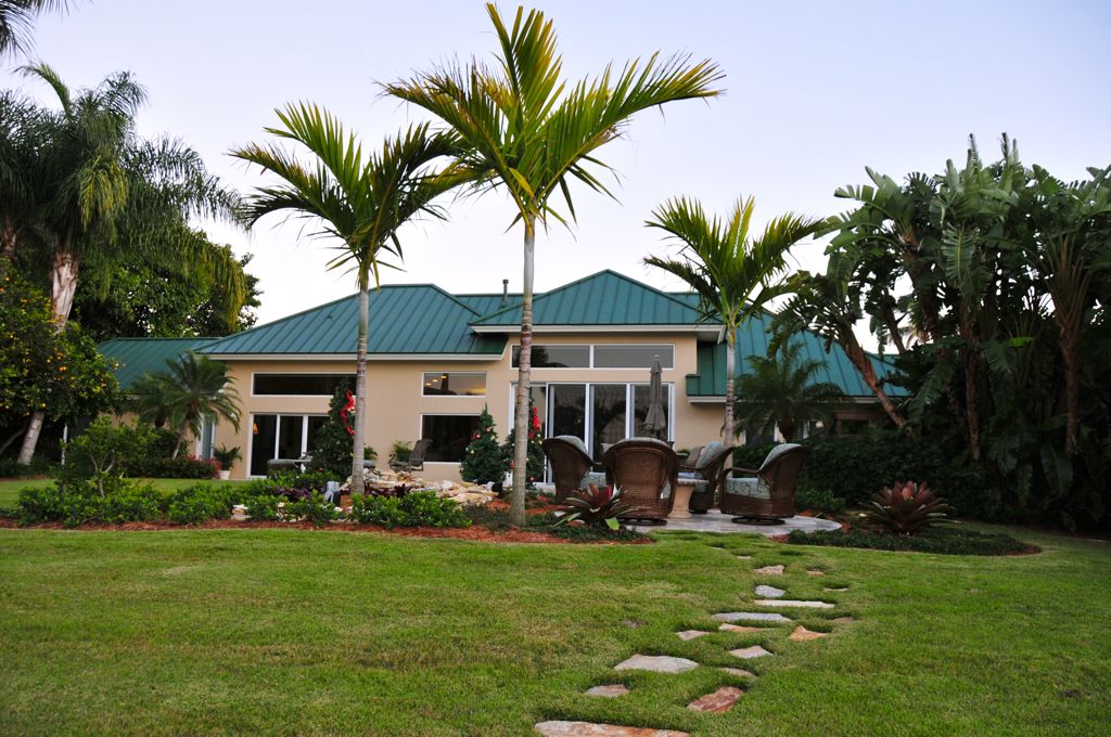 George's house from the dock/