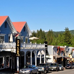 The town of Nevada City/
		    