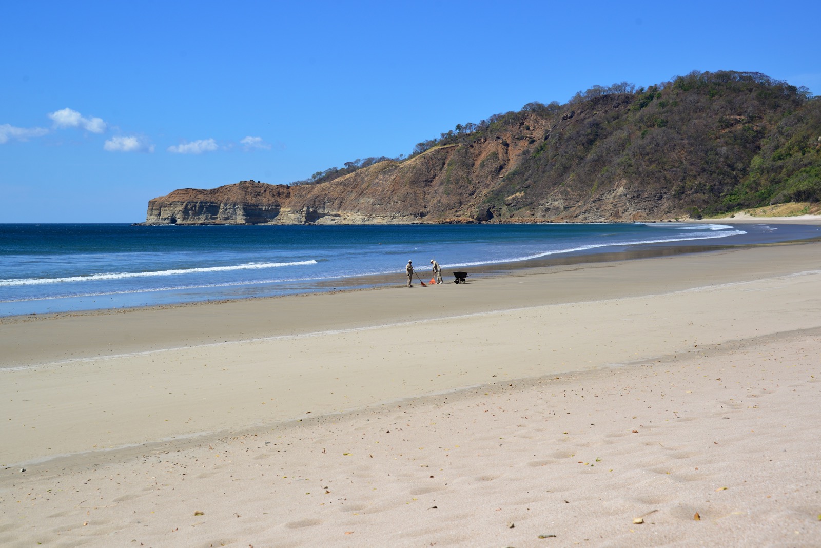 Beach sweeping crew/
