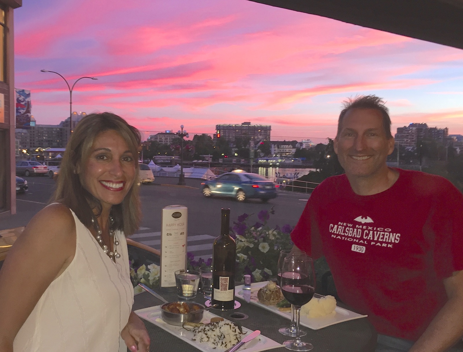 Dinner at sunset... at about 10:00pm/