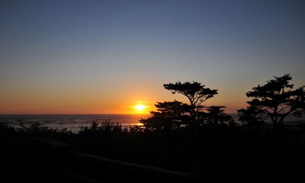 Sunset from the lodge/