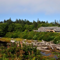 Kalaloch Lodge from the beach/
		    