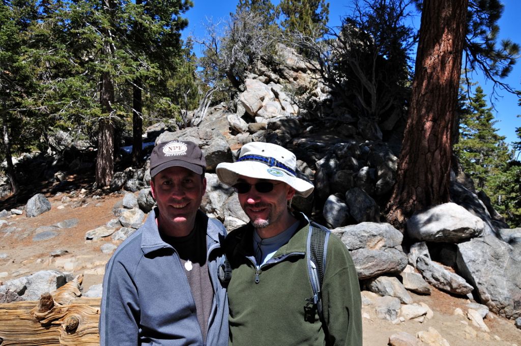 Barry with his NPF cap, and Paul with the logo ironed to his floppy - go NPF, go!/