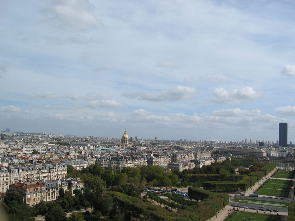 Paris from the top of Eiffel Tower/