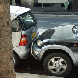 Interesting parking skills/
		    