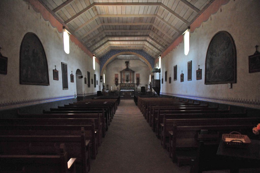 Inside the chapel/