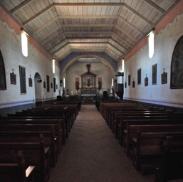 Inside the chapel/
		    