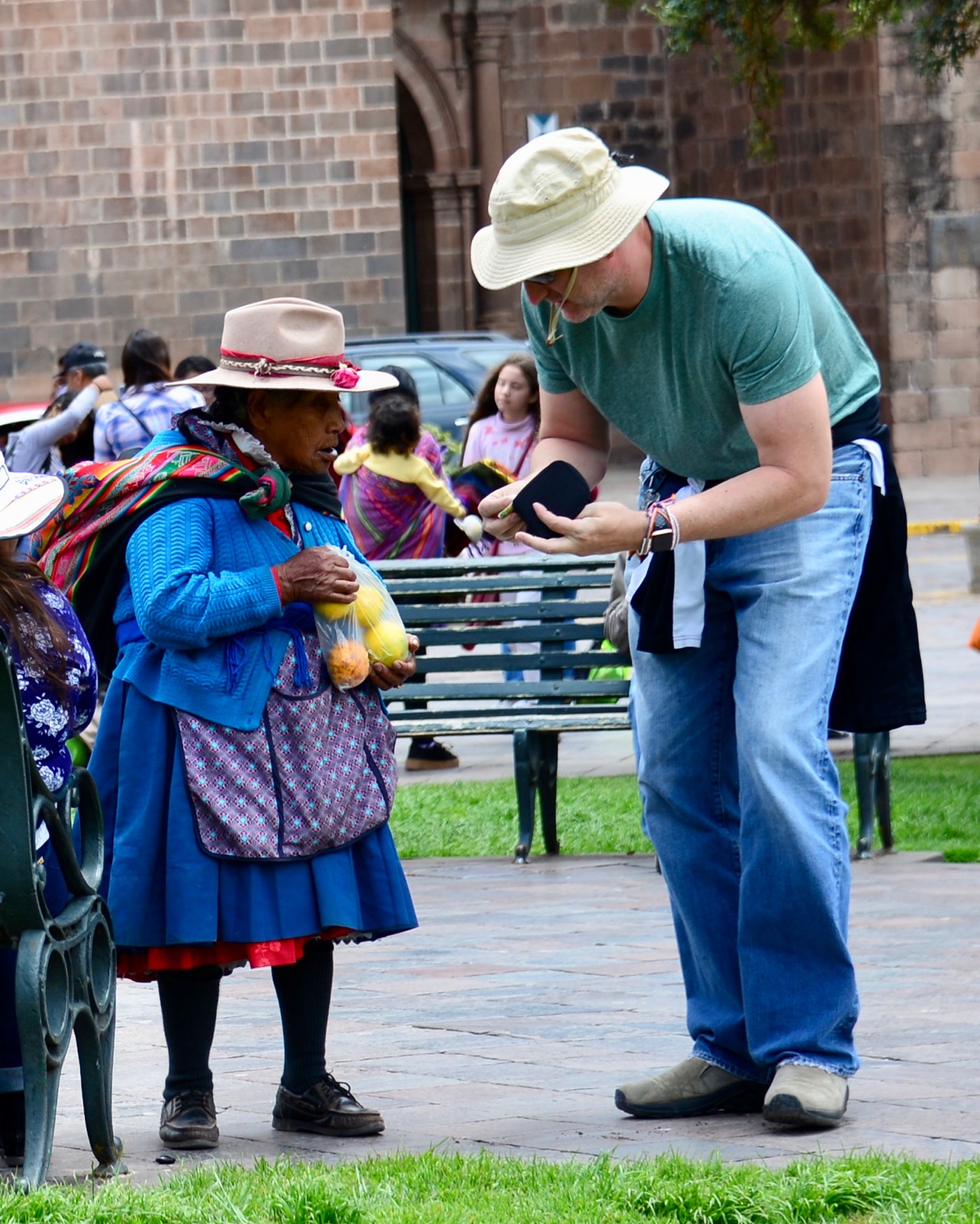 And sells us some delicious oranges/